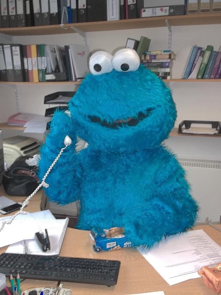 Cookie Monster On the phone