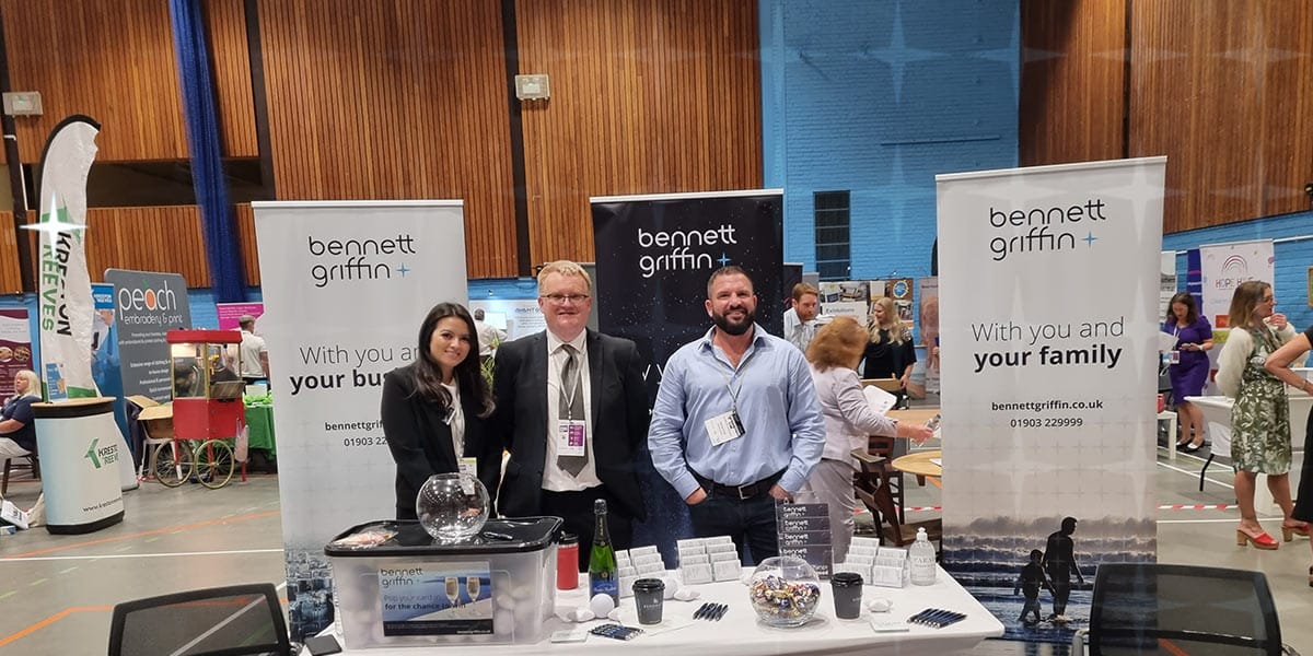 Bennett Griffin team members at the Better-Business-Show